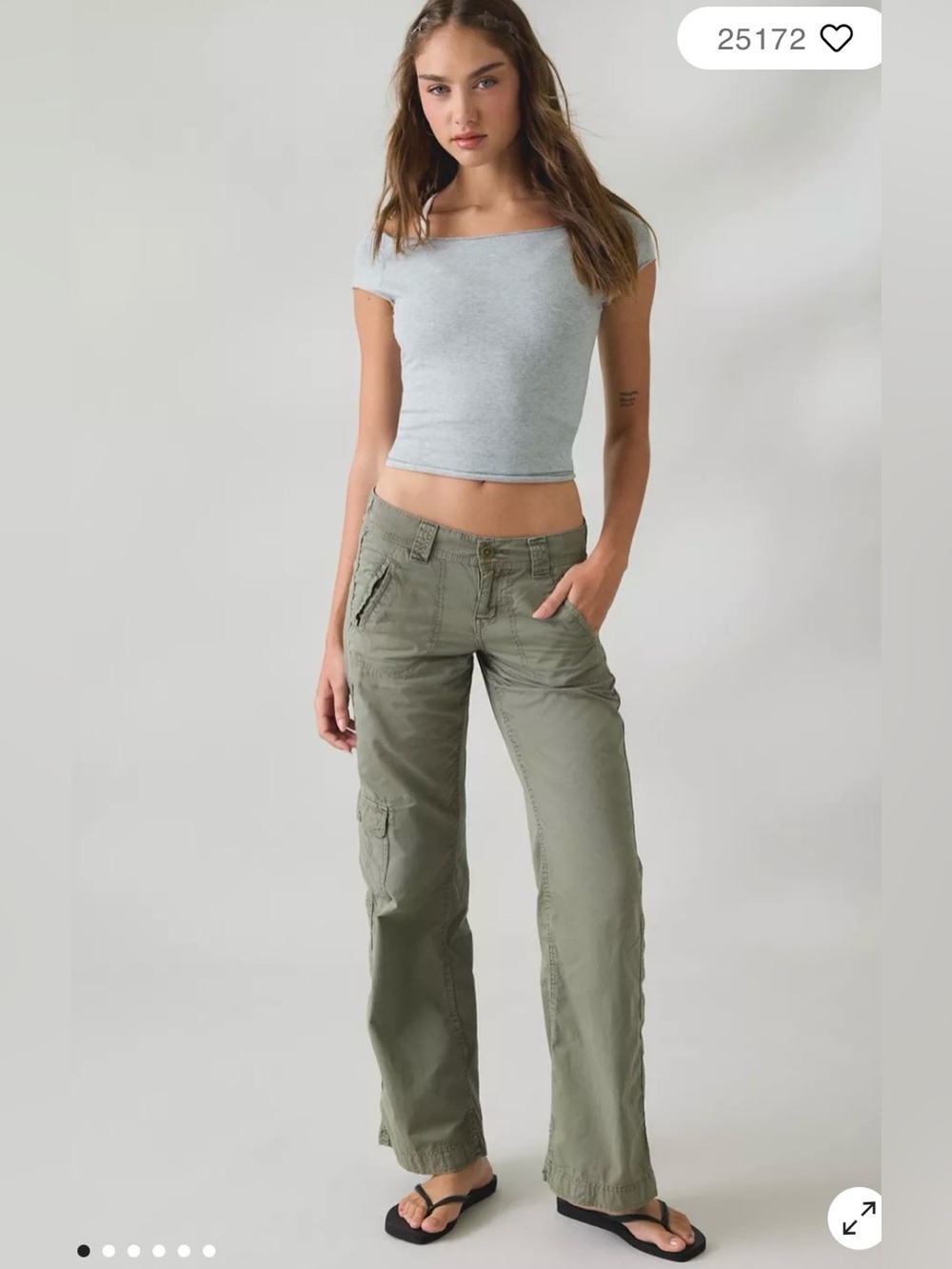 BDG by Urban Outfitters 360 Utility Low Rise Cargo Straight Leg Pants Size XXS